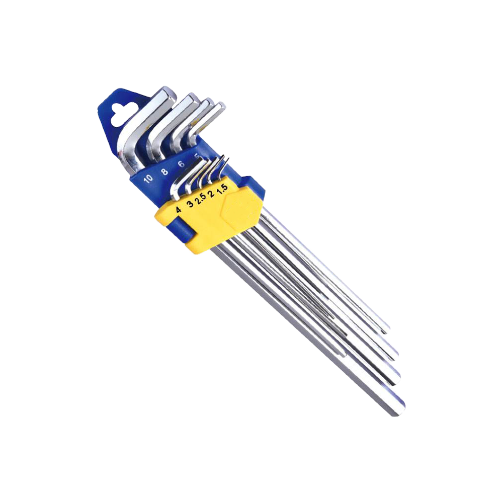 Flat head hexagonal wrench set