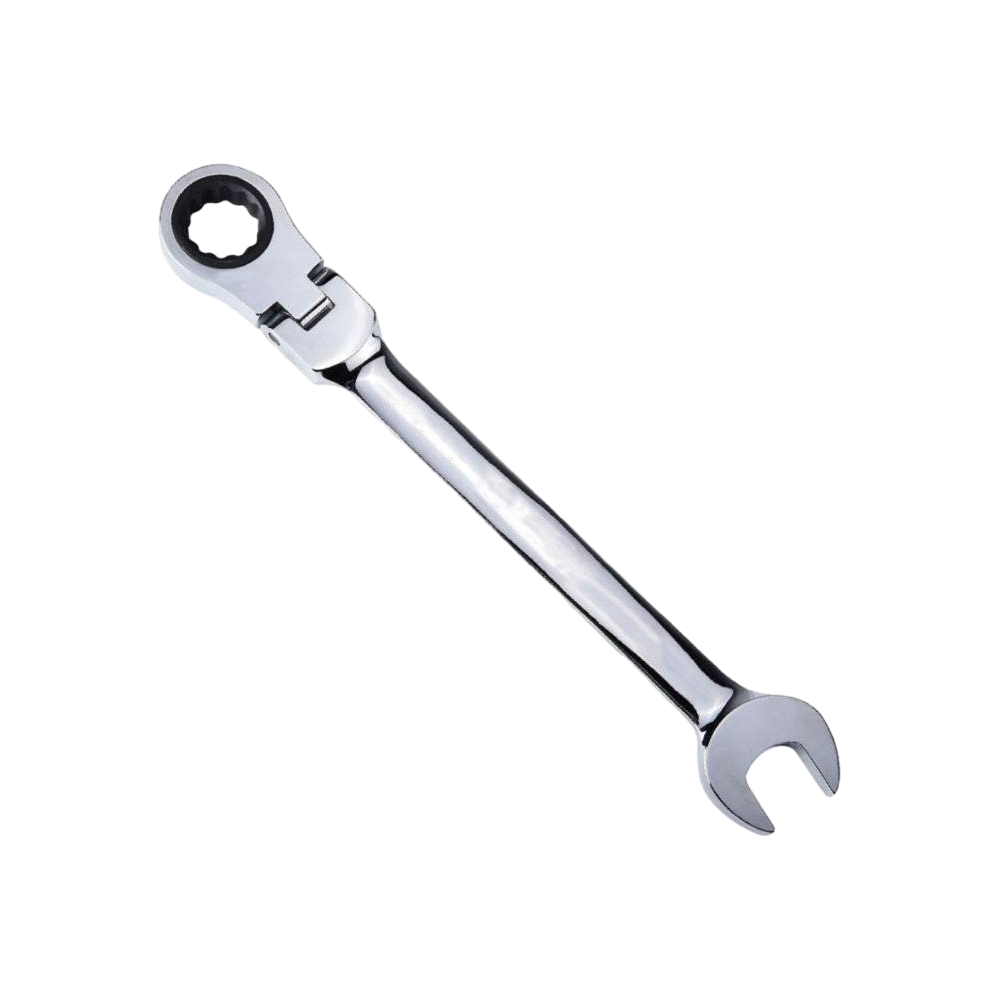 Rotary head ratchet wrench