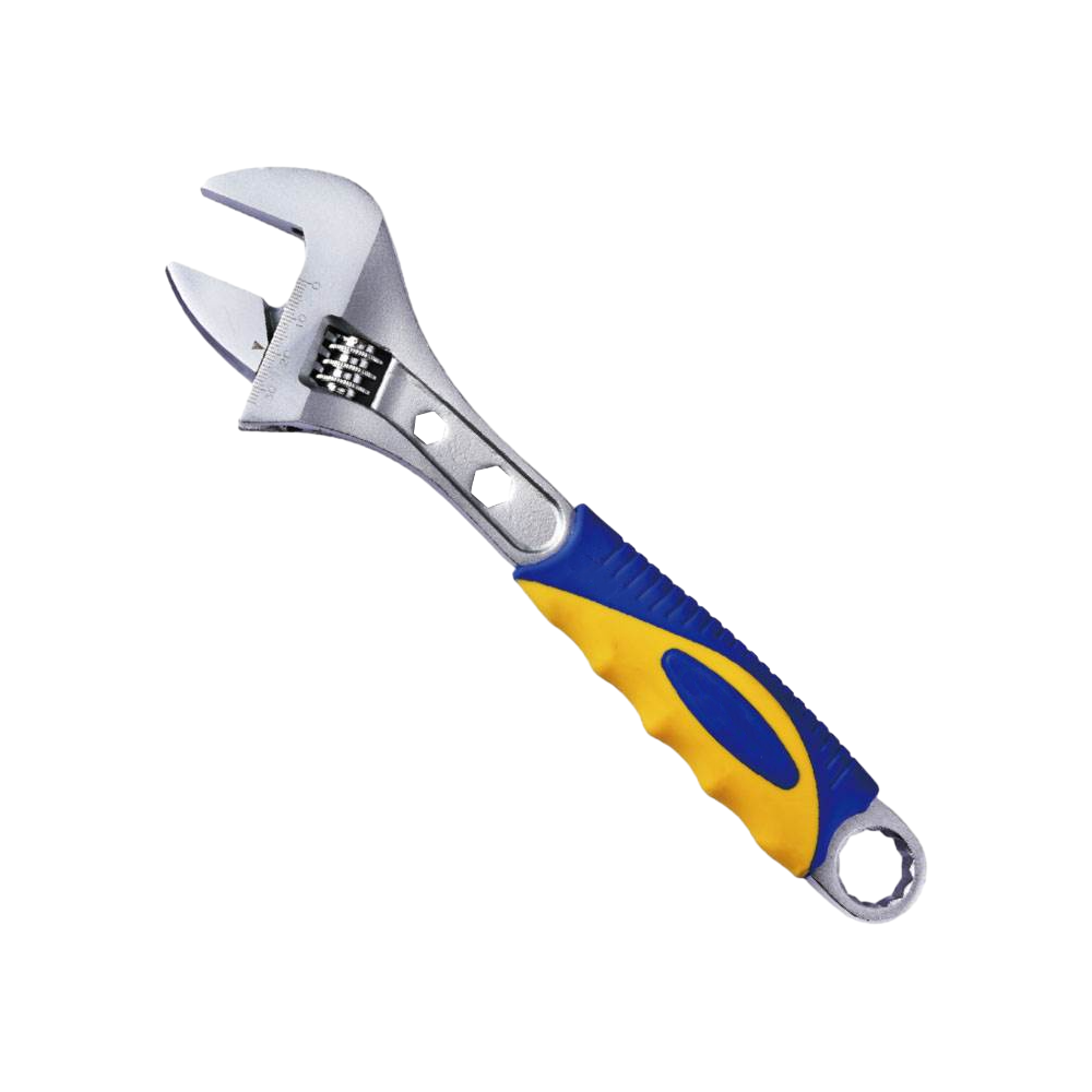 Large open adjustable wrench