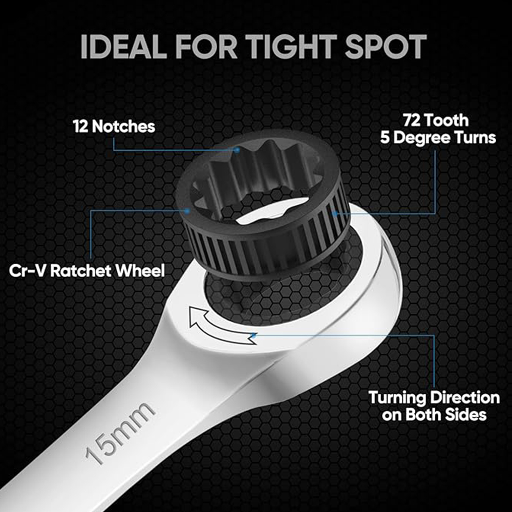 Fixed ratchet wrench