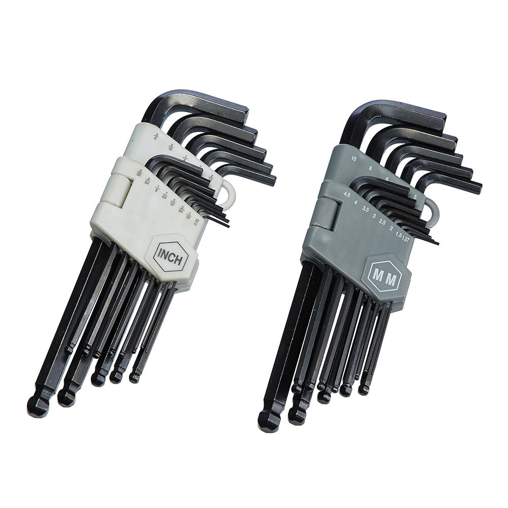 Hex Key Allen Wrench Set 13-piece With Three Shapes High Hardness S2 Alloy Steel